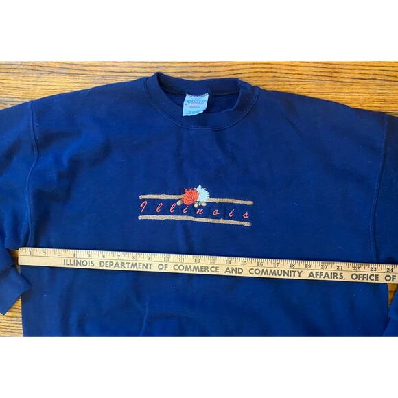 Vintage USA Illinois Fall Thanksgiving Sweatshirt Adult XXL Men’s Womens - Picture 5 of 10
